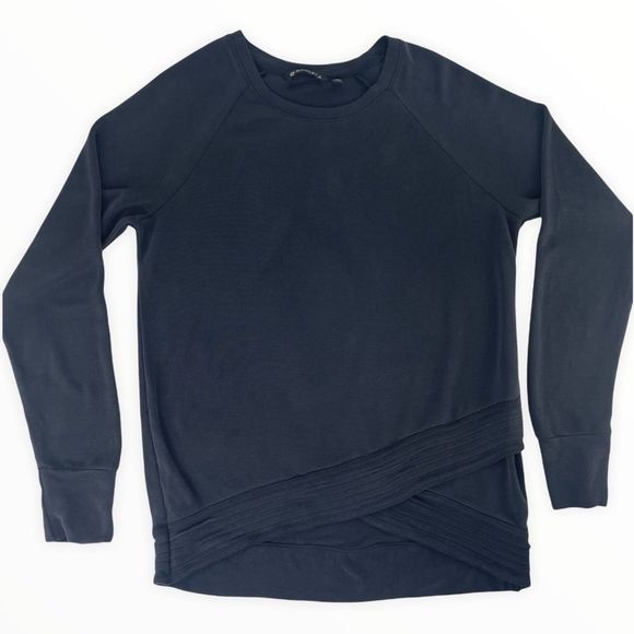 Athleta Serenity Criss Cross Sweatshirt Sz MT - Picture 1 of 6